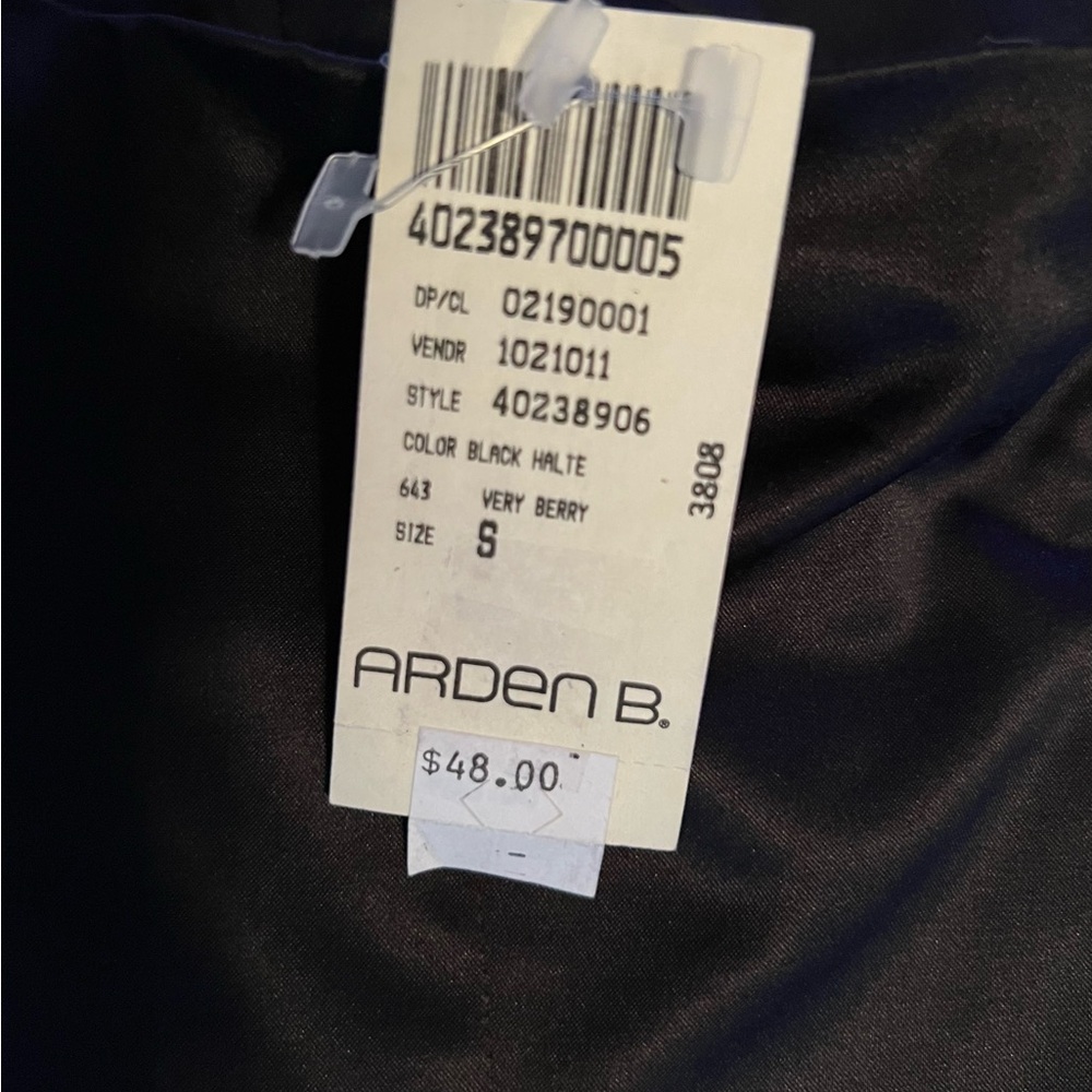 NWT Arden B Very Berry Silk Corset Top Size Small - Picture 7 of 10
